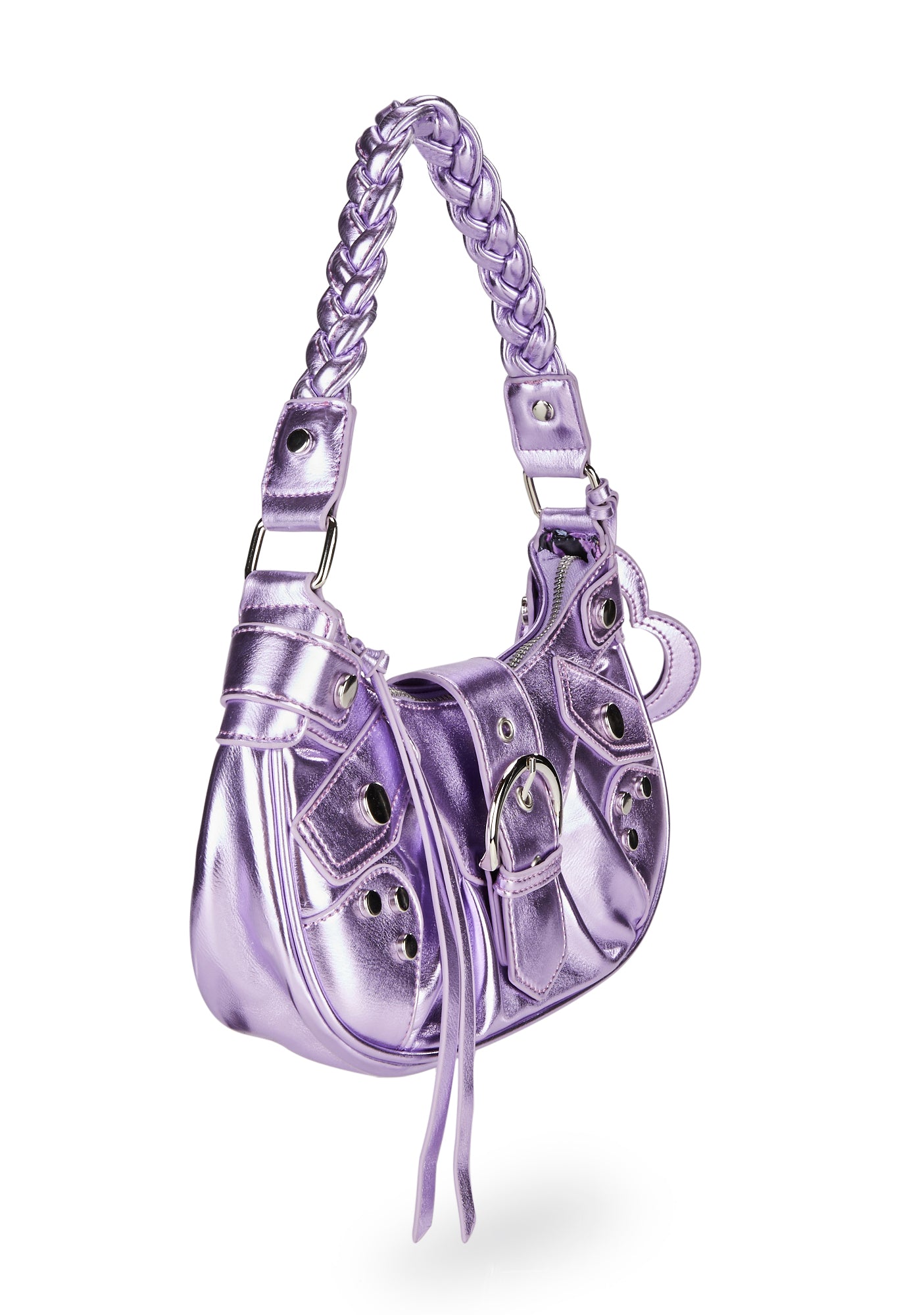 【DOLLS KILL】Lady  Shoulder Bag Current Mood Punkquette Girly Corset Lace-Up Vegan Leather