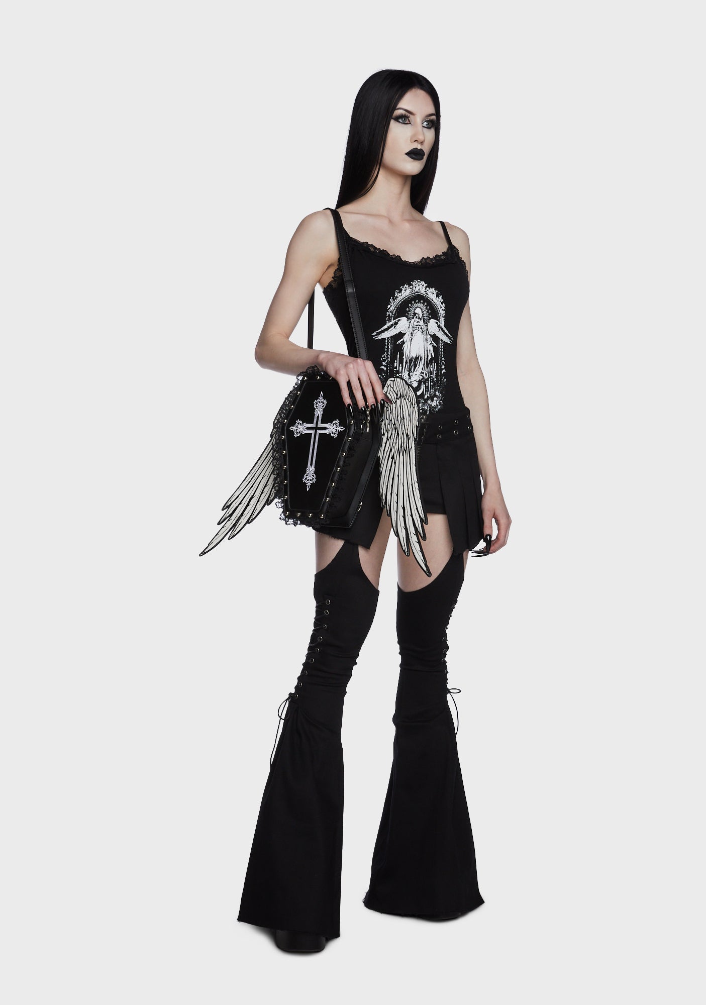 Heavenly Messenger Coffin Backpack Dolls Kill