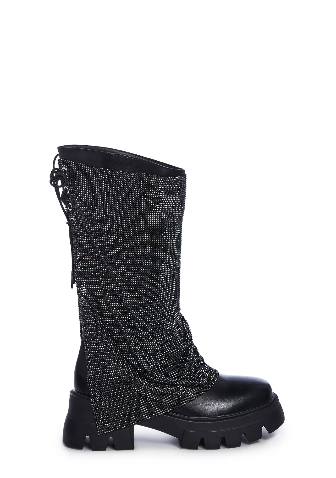 Bloomfield Chainmail Ankle Boots - Black – Dolls Kill