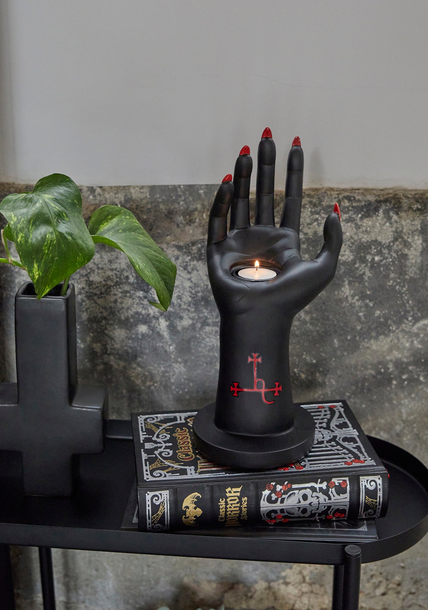 Dollskill Hand Candle Holder Black Dolls Kill