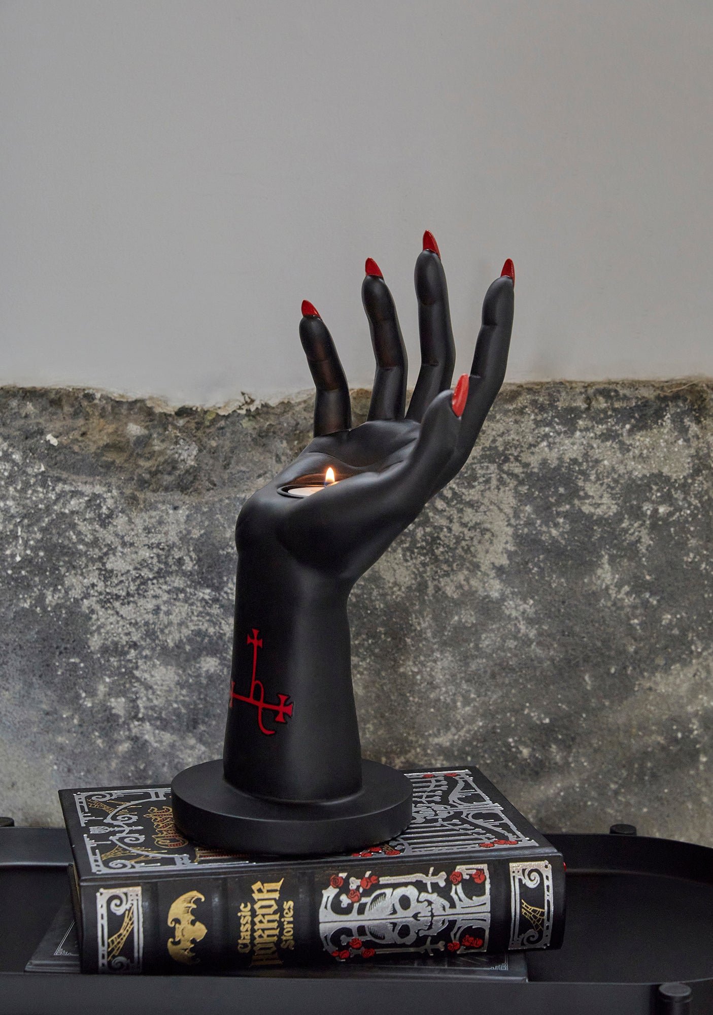 Dollskill Hand Candle Holder Black Dolls Kill