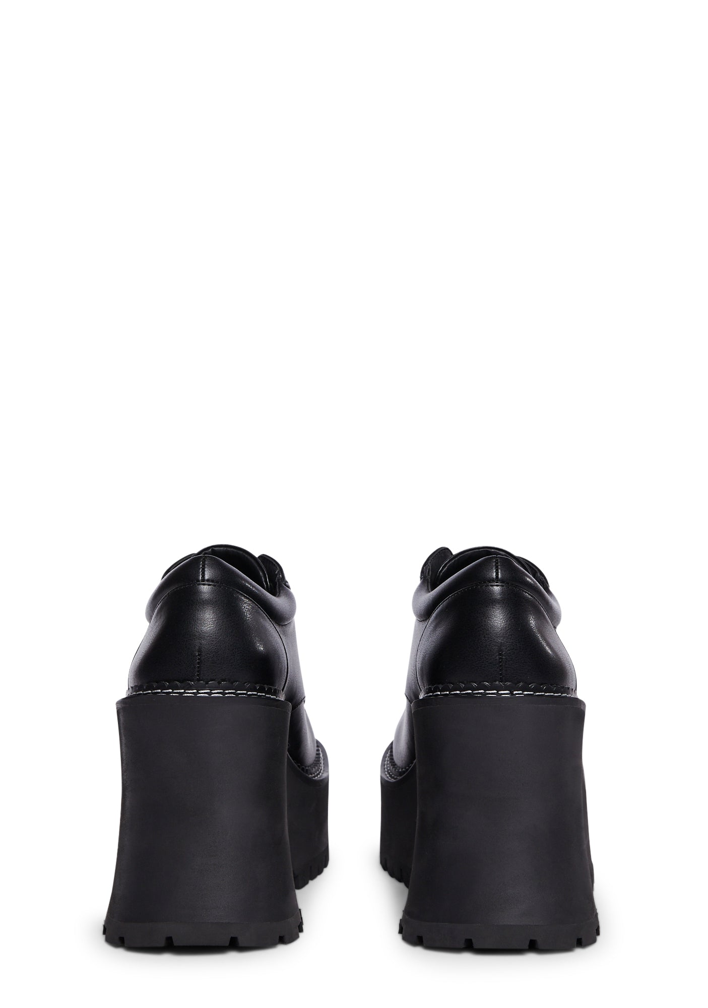 Delia's Chunky Platform Lace Up Oxfords - Black – Dolls Kill