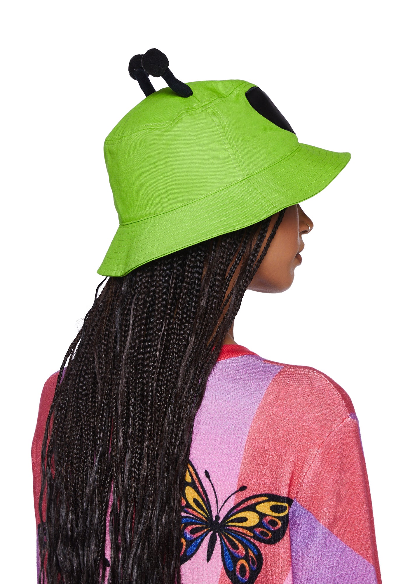 Current Mood Twill Alien Bucket Hat Green – Dolls Kill
