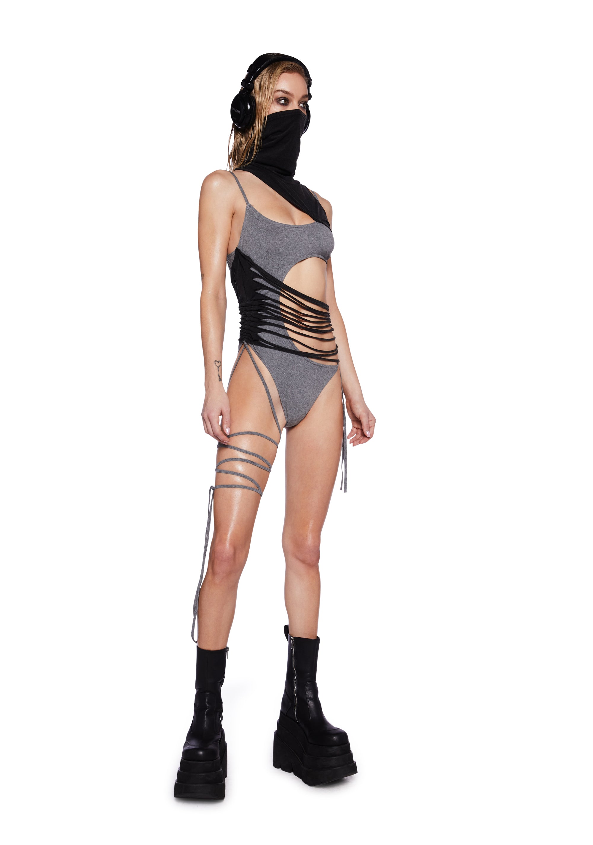 B106CF - Cutout Bodysuit – Los Angeles Apparel