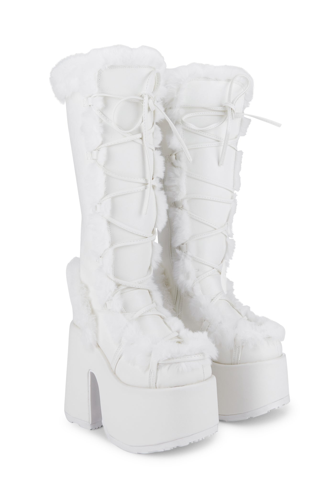 Pure Vigilance Platform Boots-White