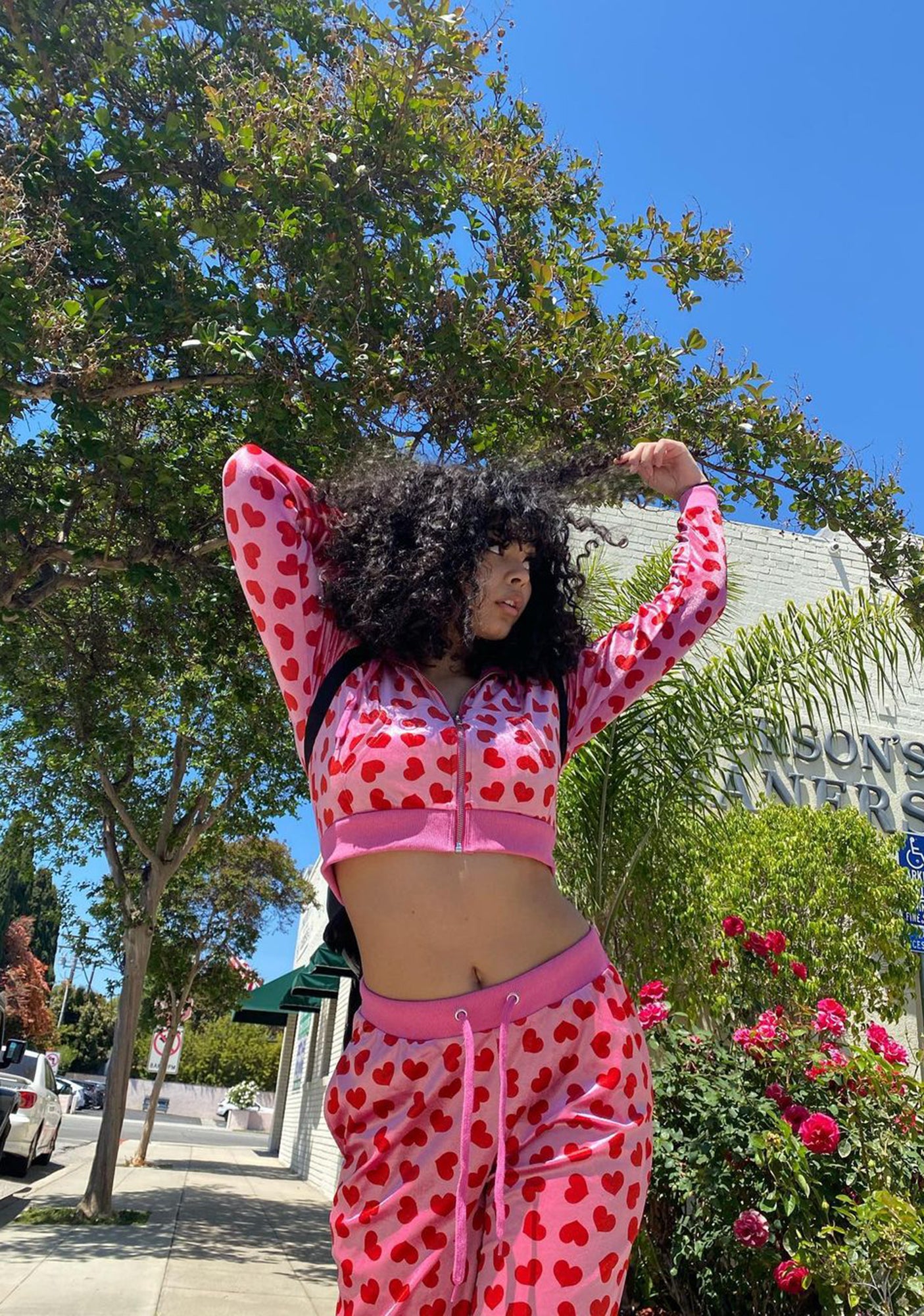 Track pants pink discount