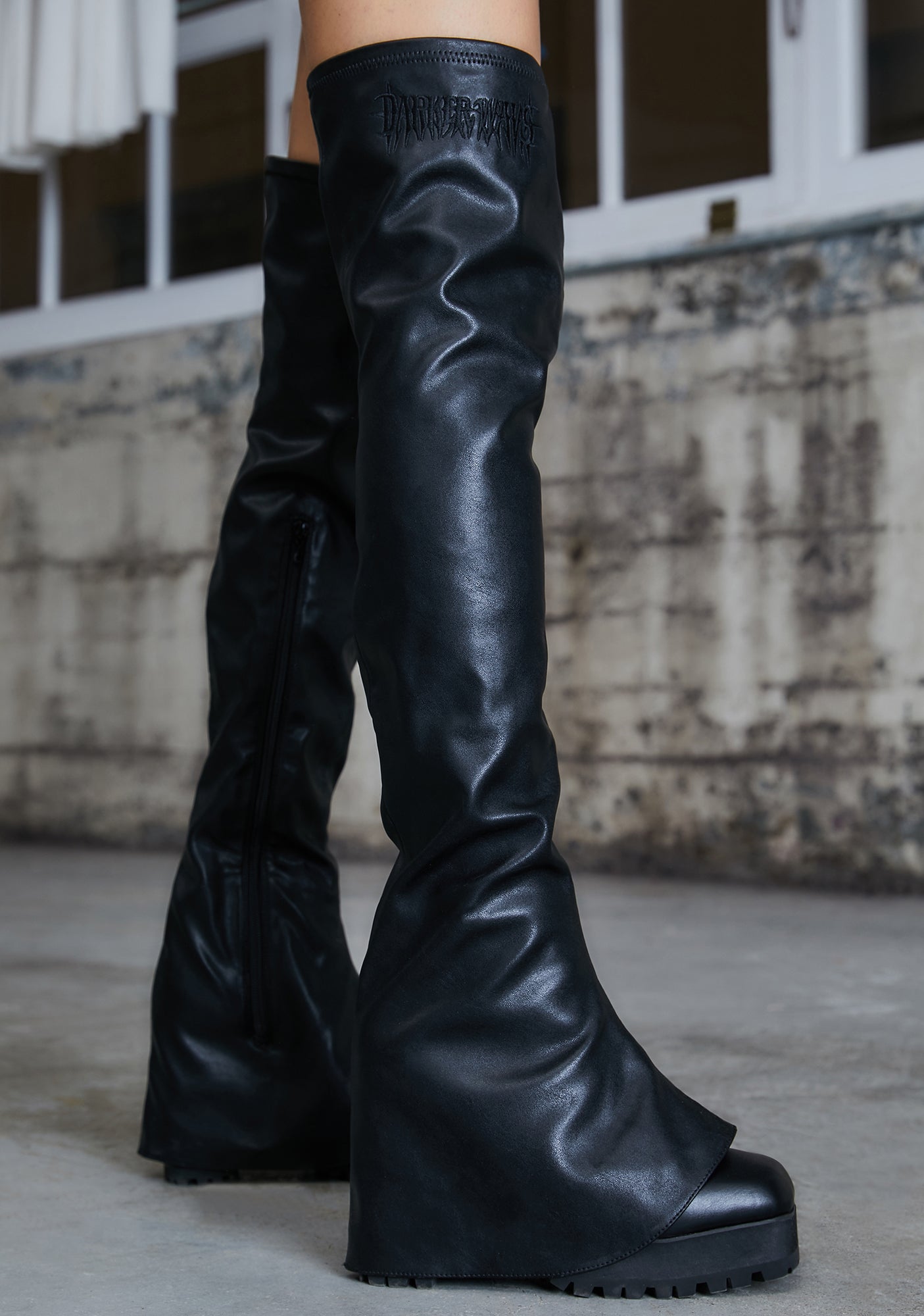 Kickdrum Thigh High Pant Boots