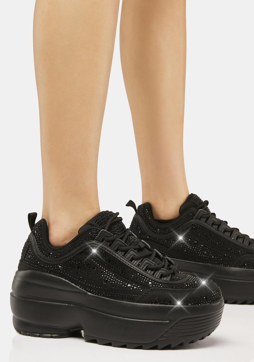 Noir New Heights Platform Sneakers,New Products : American Fashion Style Bags On Sale Noir New Heights Platform Sneakers,New Products : American Fashion Style Bags On Sale