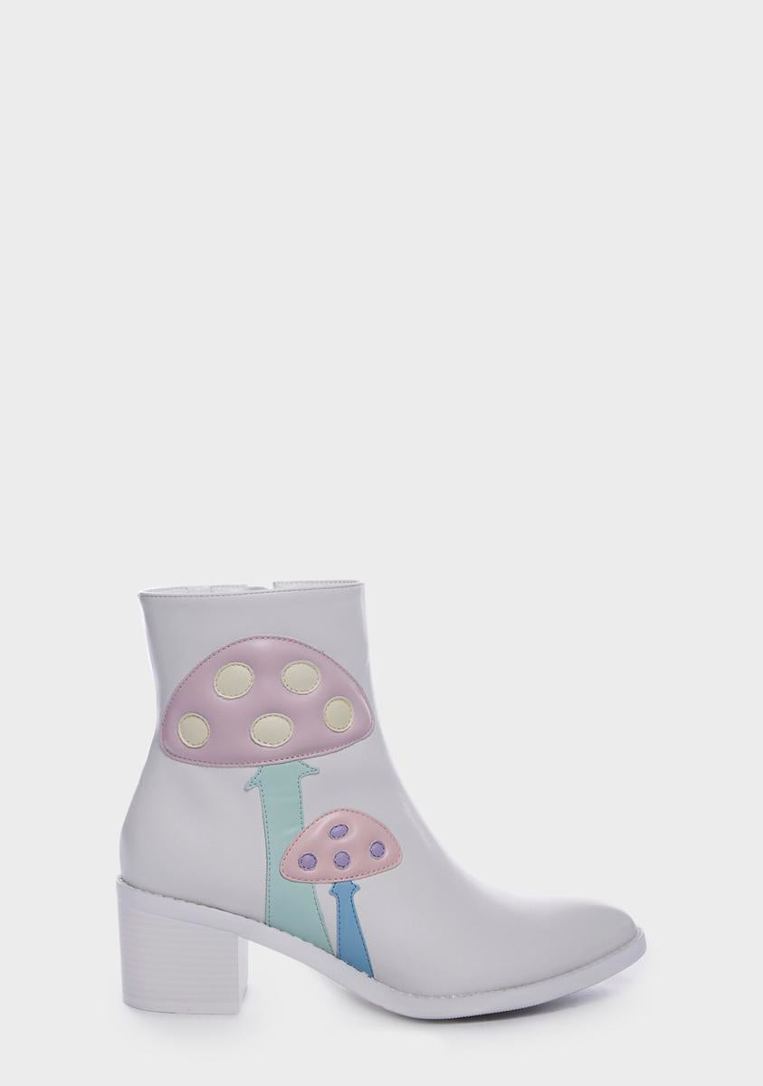 White Shroom Ankle Boots MCLC,New Products : American Fashion Style Bags On Sale White Shroom Ankle Boots MCLC,New Products : American Fashion Style Bags On Sale