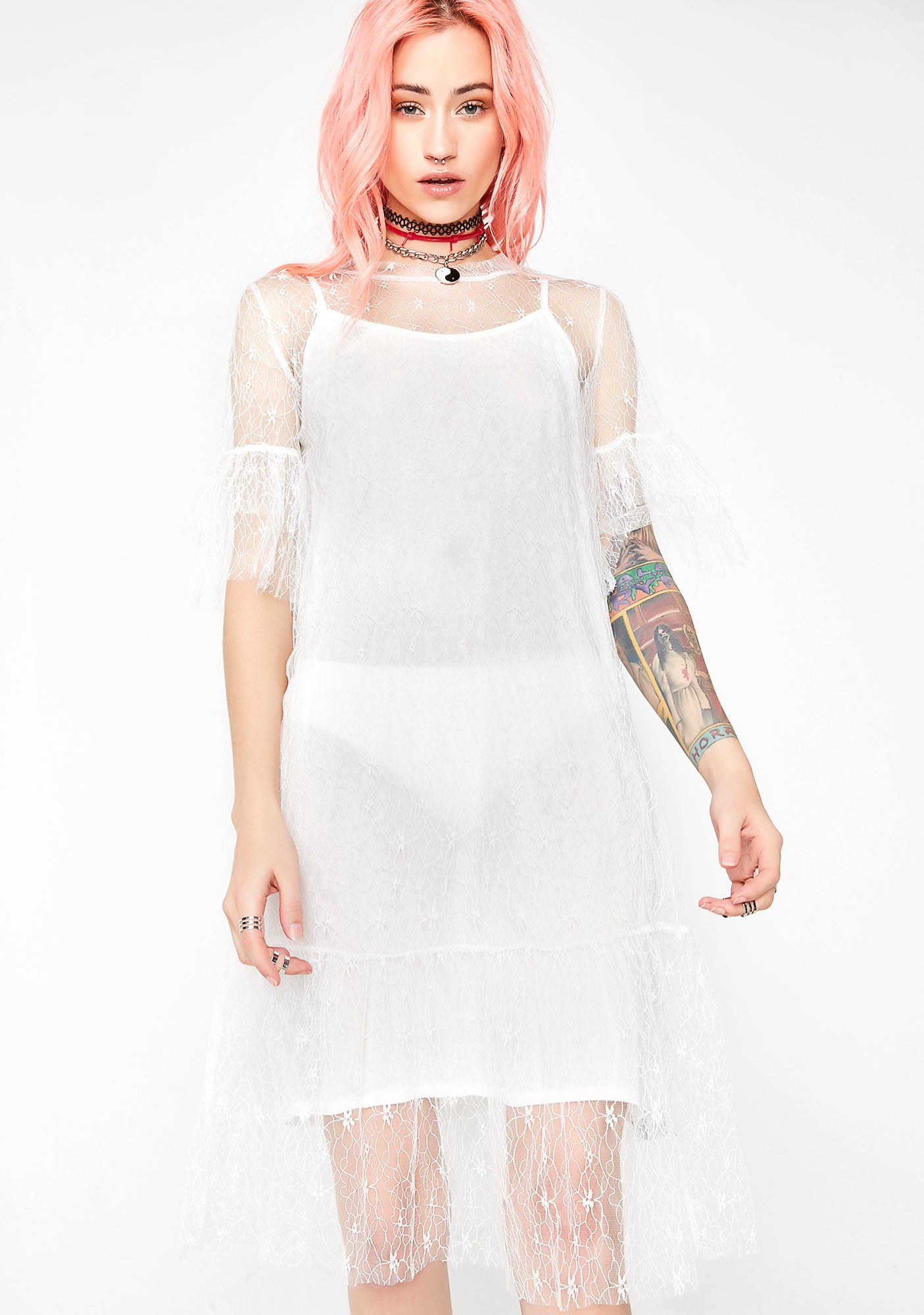 Pure Oh She Cute Lace Dress – Dolls Kill