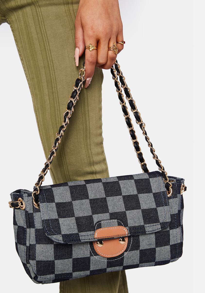 Twenty Four Checkered Crossbody Bags For Women's Stylish Designer