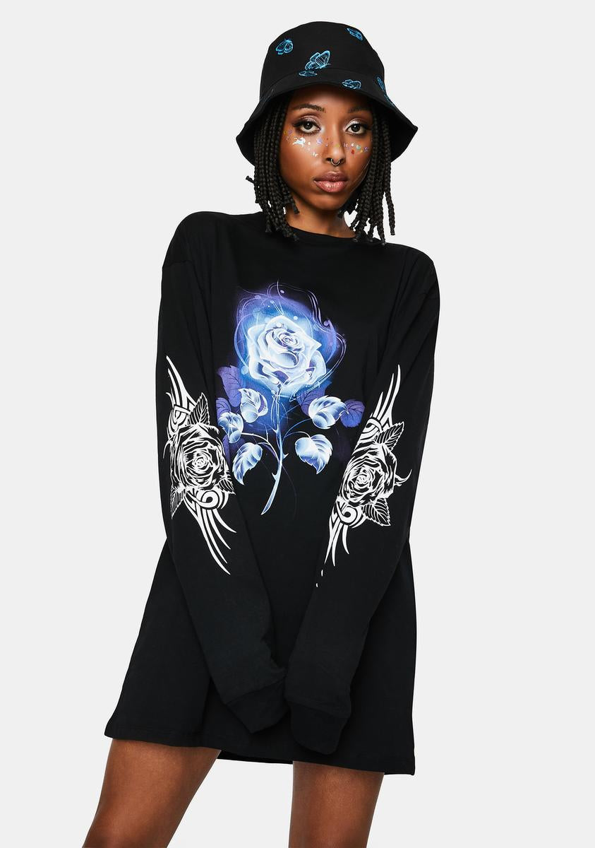 Tee Dress With Tribal Rose NGOrder,Specials : American Fashion Style Bags On Sale