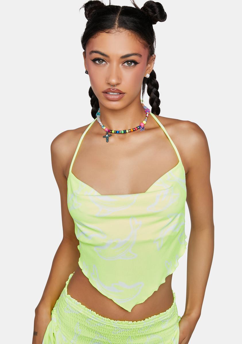 Halter Neck Handkerchief Cami Top Elsie & Fred,New Products : American Fashion Style Bags On Sale