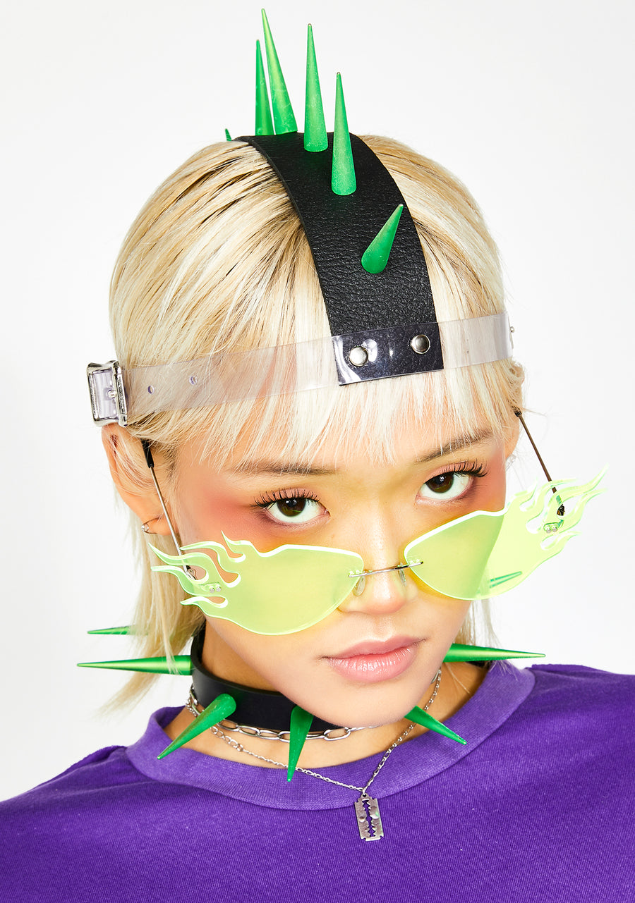 Get Spiked Mohawk Headpiece - alternate