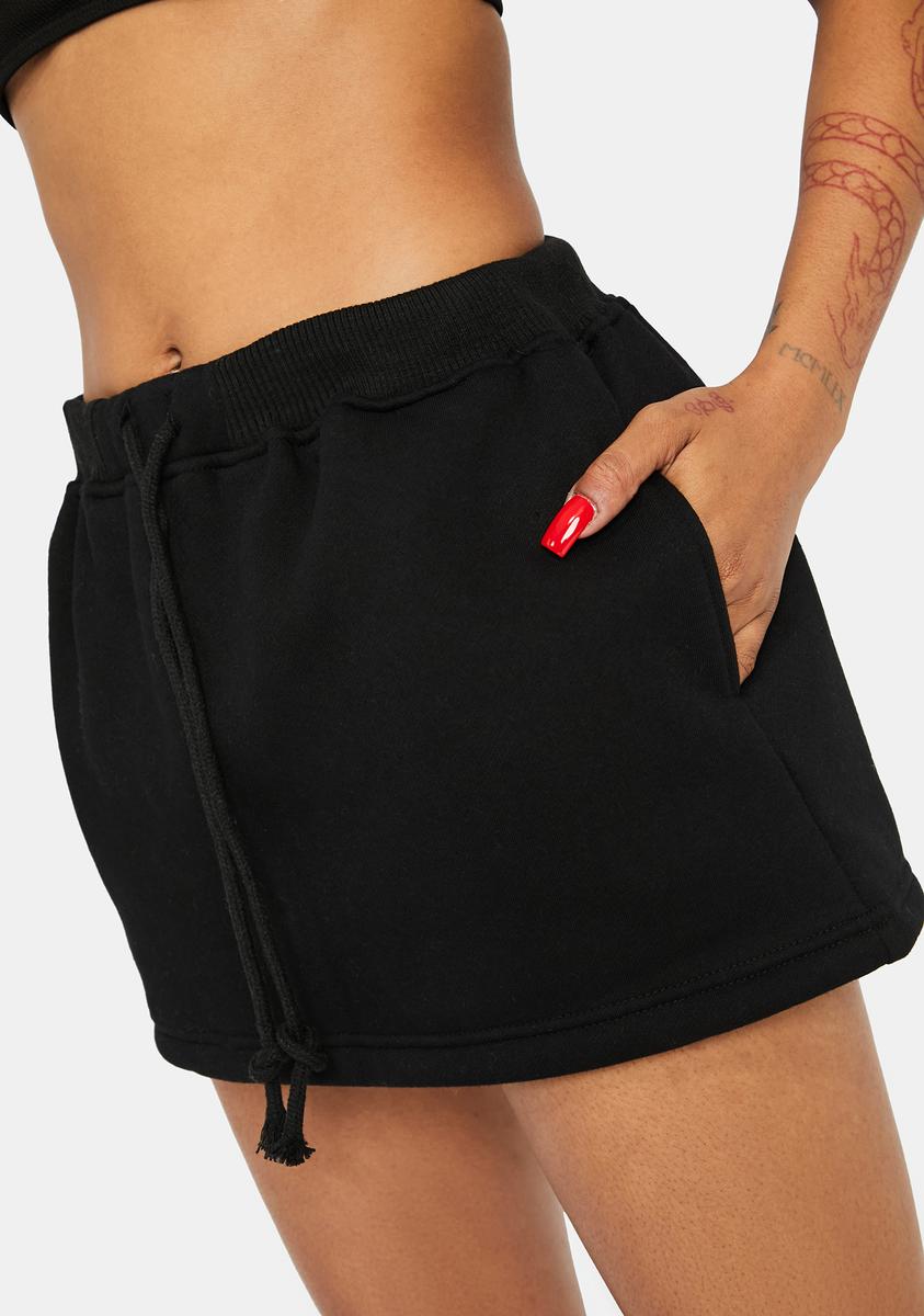 Noir True Confessions Sweat Skirt,Specials : American Fashion Style Bags On Sale