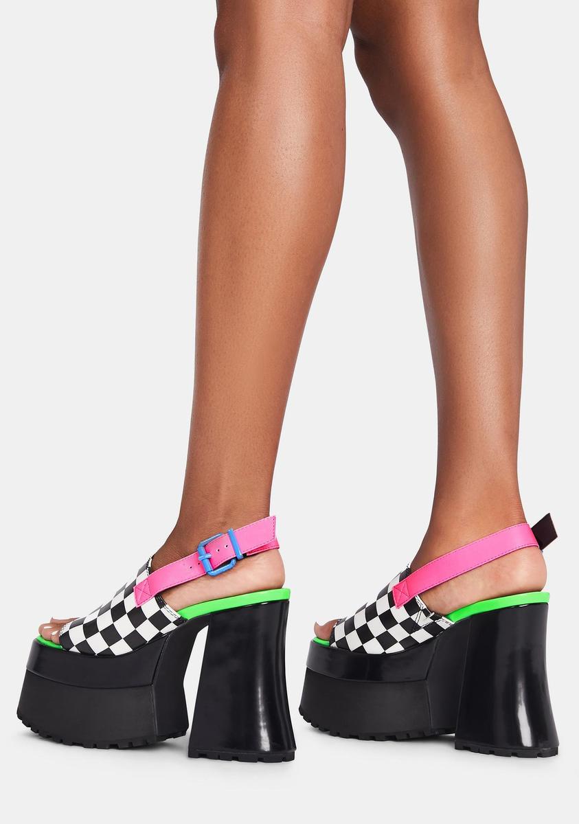Current mood shop platform sandals