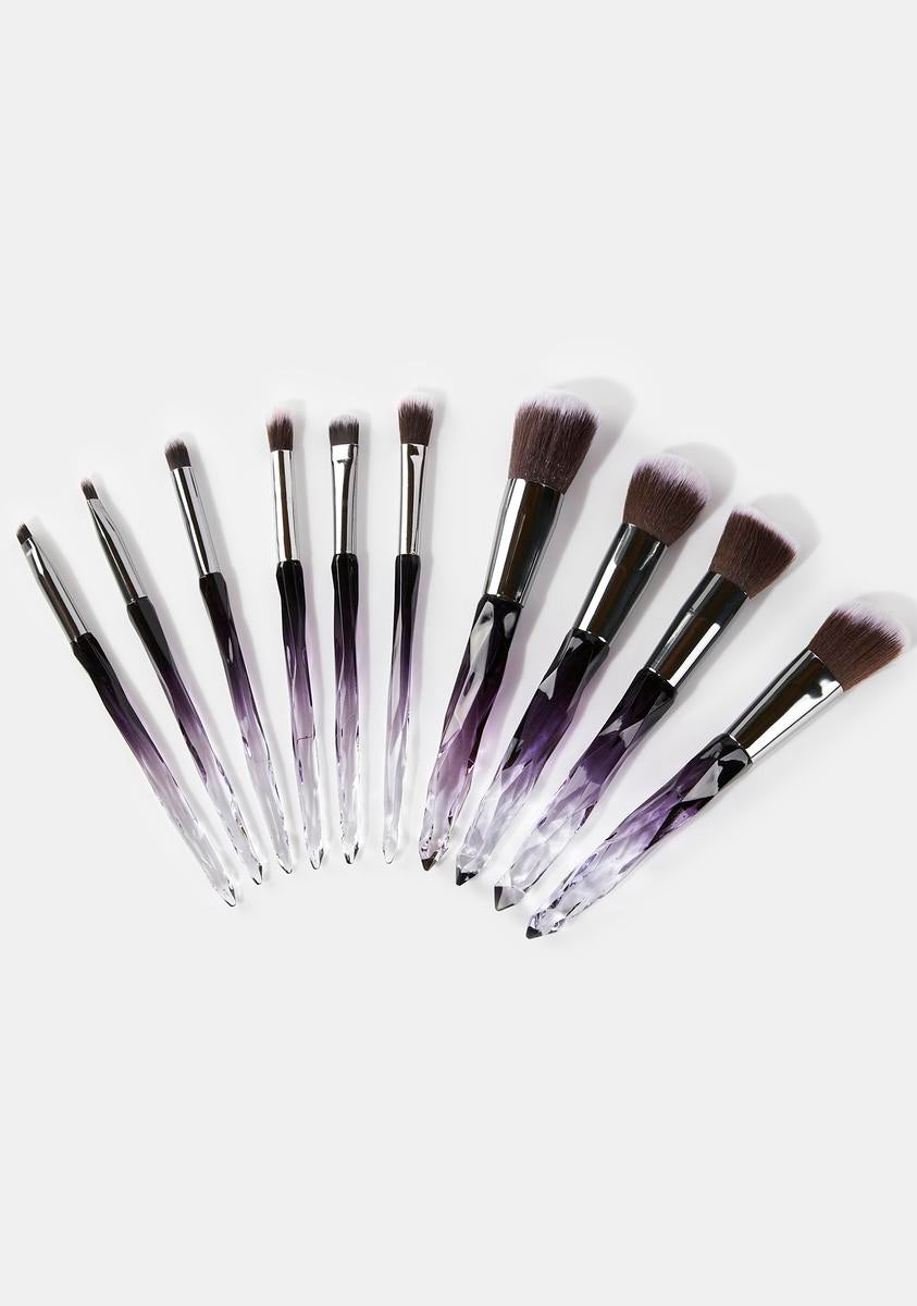 Amethyst Crystal Persuasion Makeup Brush Set,All Products : American Fashion Style Bags On Sale
