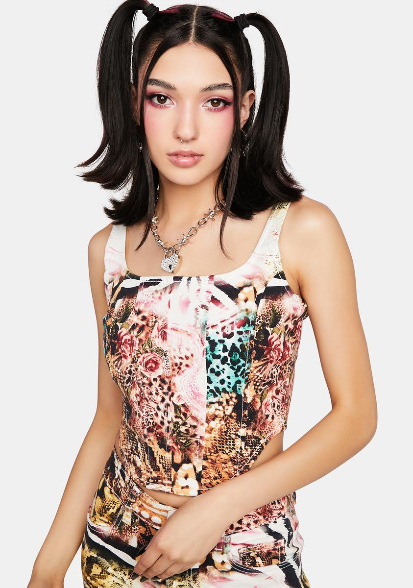 Animal Corset Top NGOrder,All Products : American Fashion Style Bags On Sale