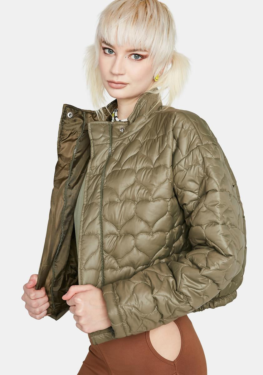 Daisy street deals padded jacket