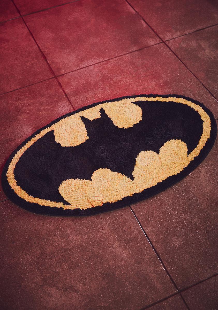 Dolls Kill x DC Comics Batman Logo Bedroom Rug - Multi
