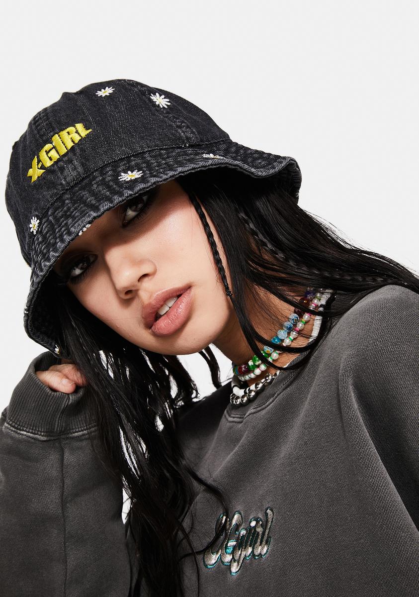 Daisy Bucket Hat x-Girl,New Products : American Fashion Style Bags On Sale