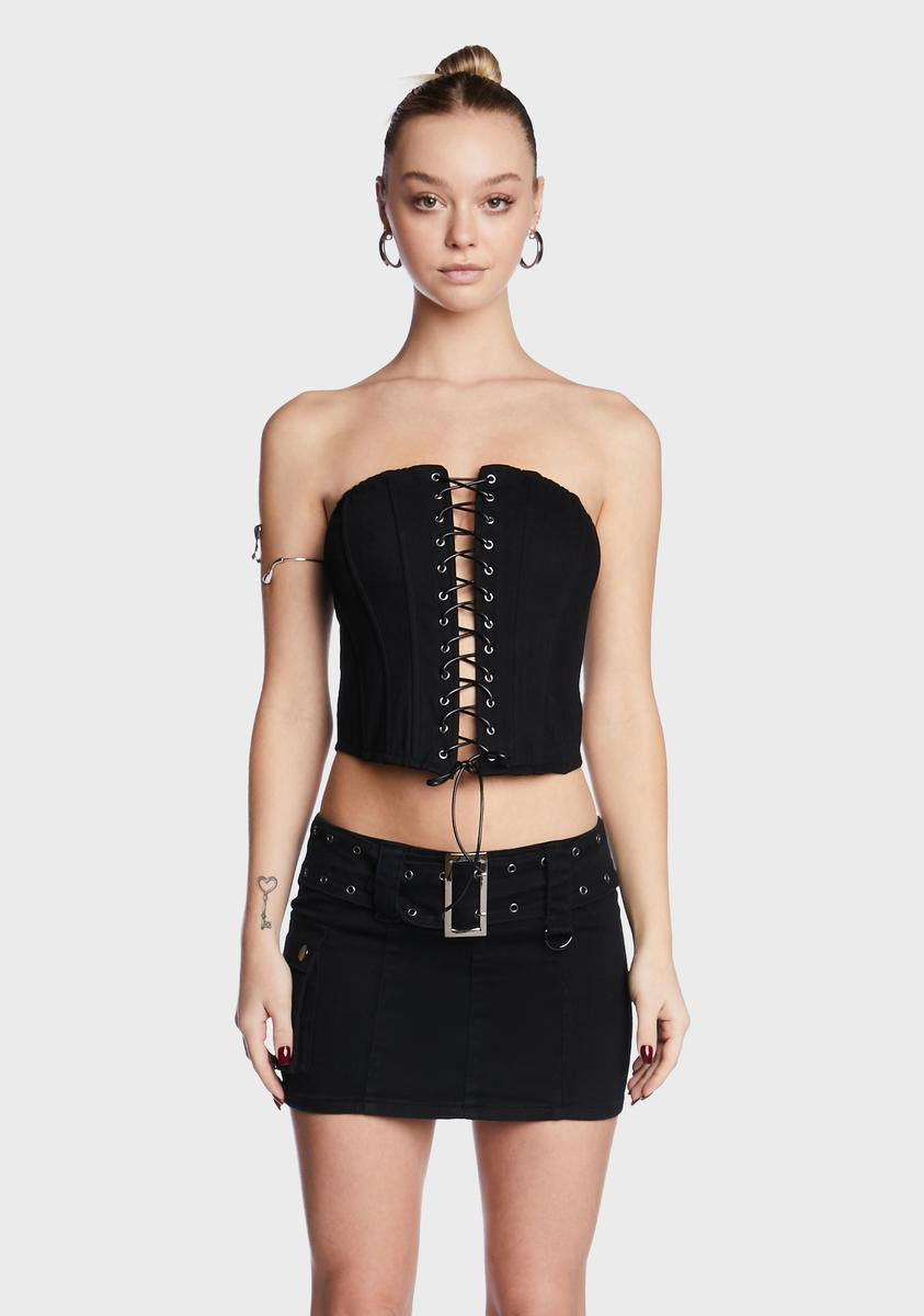 Amelia Lace Up Corset Edikted,All Products : American Fashion Style Bags On Sale