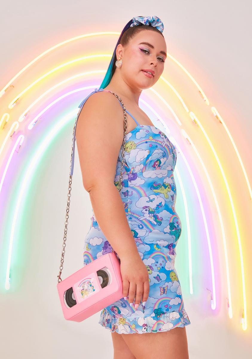 rainbow mesh mini dress Ride The Rainbow Mesh Mini Dress