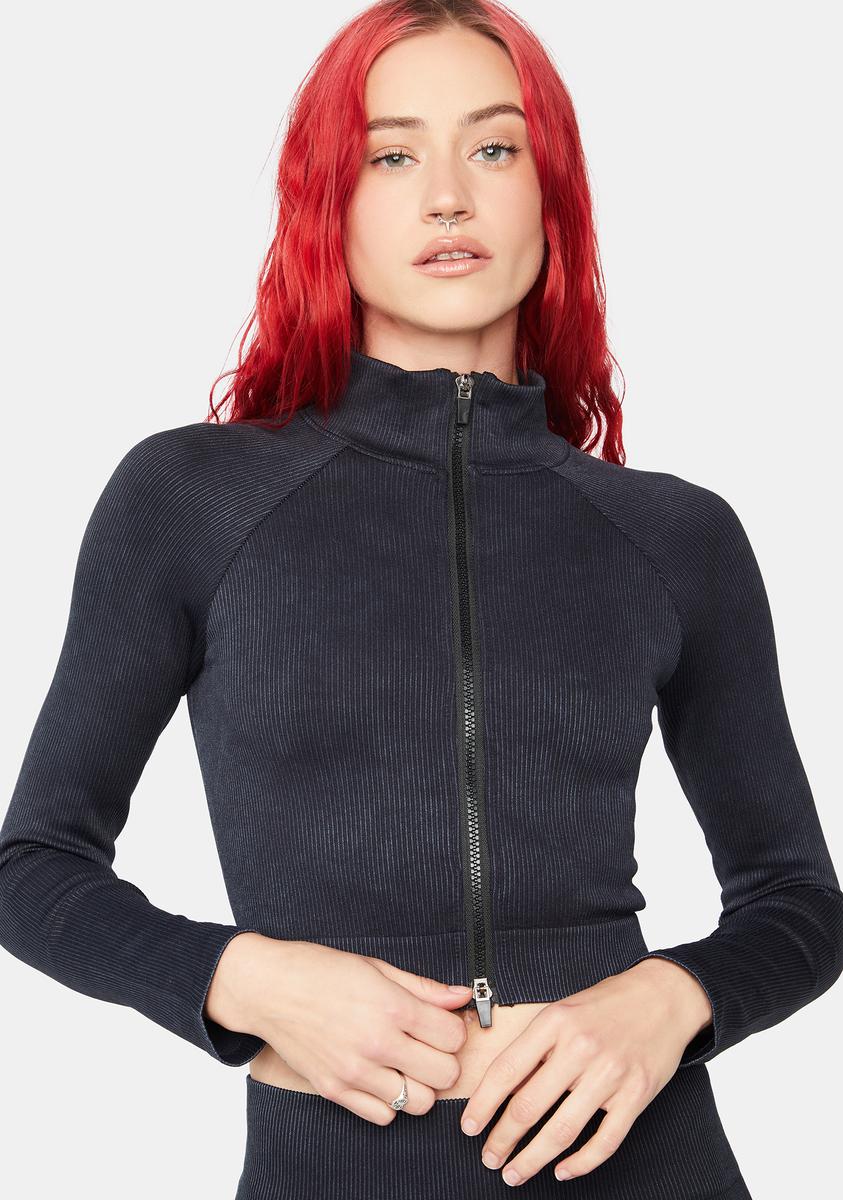 Getting Physical Ribbed Jacket,Specials : American Fashion Style Bags On Sale