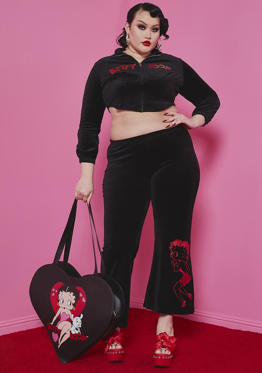 Pantalon D'été Léger Betty Boop Noir - Taille 12 - Occasion Très Bon état