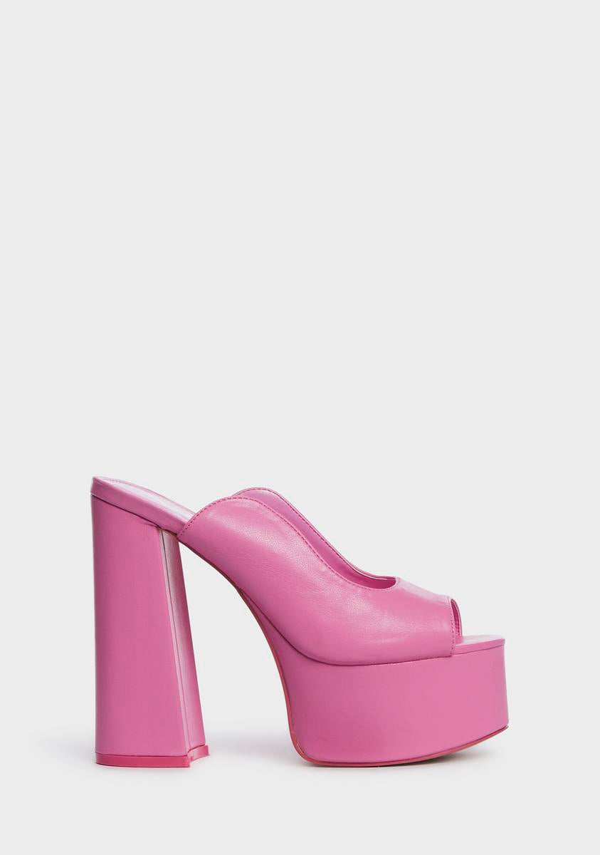 Pink Walt Platform Heels Public Desire,New Products : American Fashion Style Bags On Sale