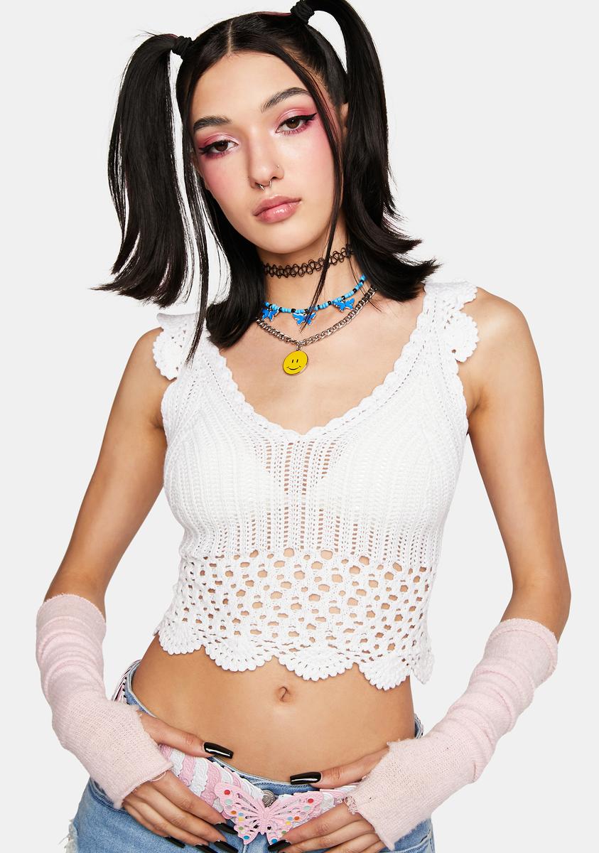Memory Lane Crochet Top,Specials : American Fashion Style Bags On Sale