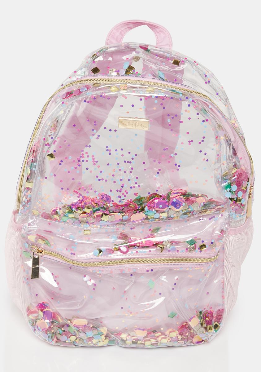 Packed Party Gem Confetti Backpack Pink Dolls Kill