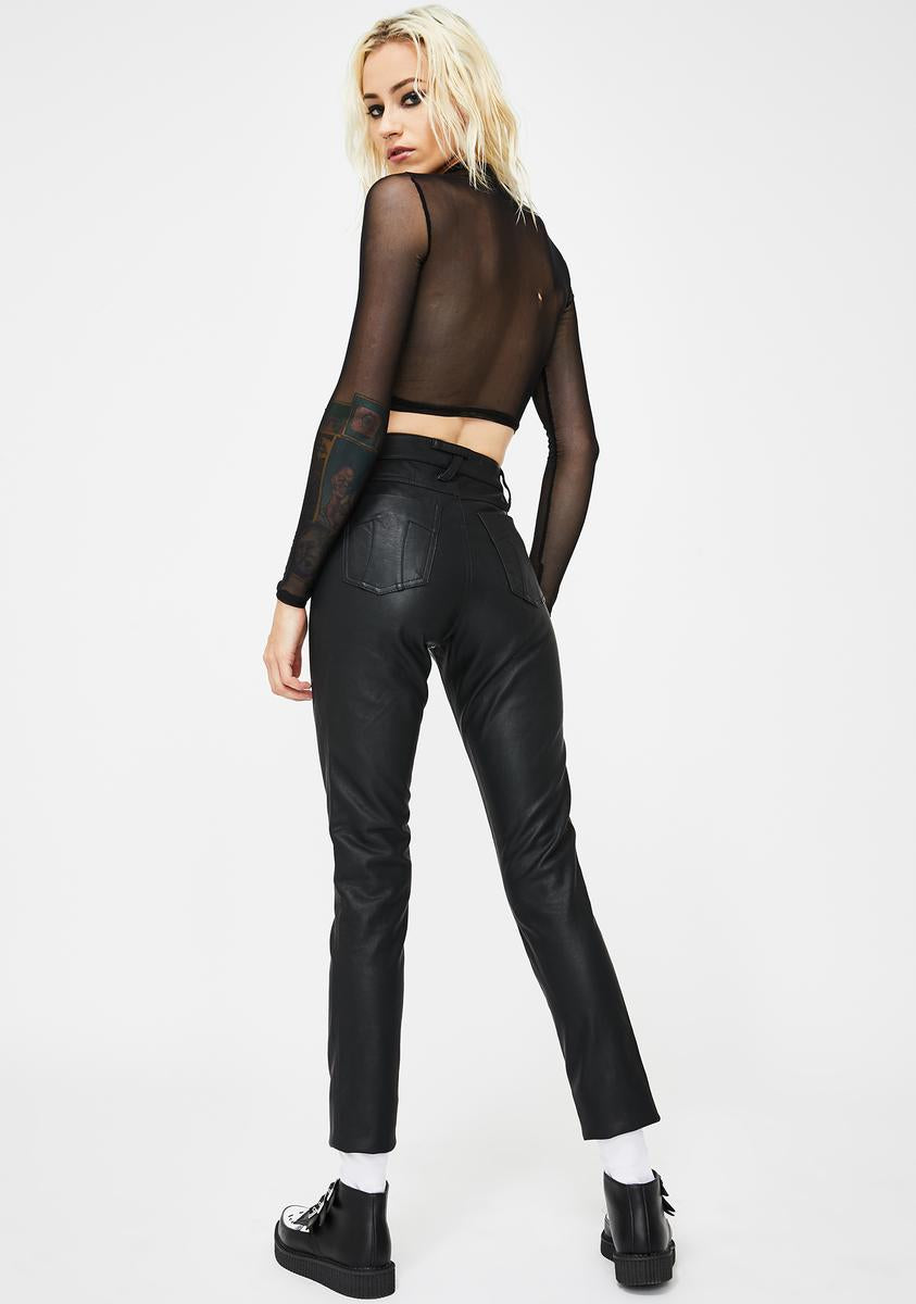 Tripp NYC Faux Leather Pants Dolls Kill
