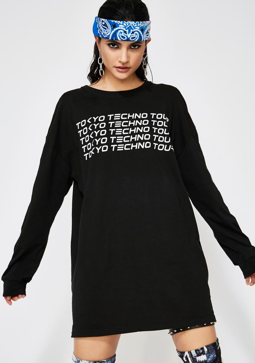 motel oversized t shirt dress Cross Patch Detail Oversized T-Shirt Dress In Grey Acid Wash | EGO US