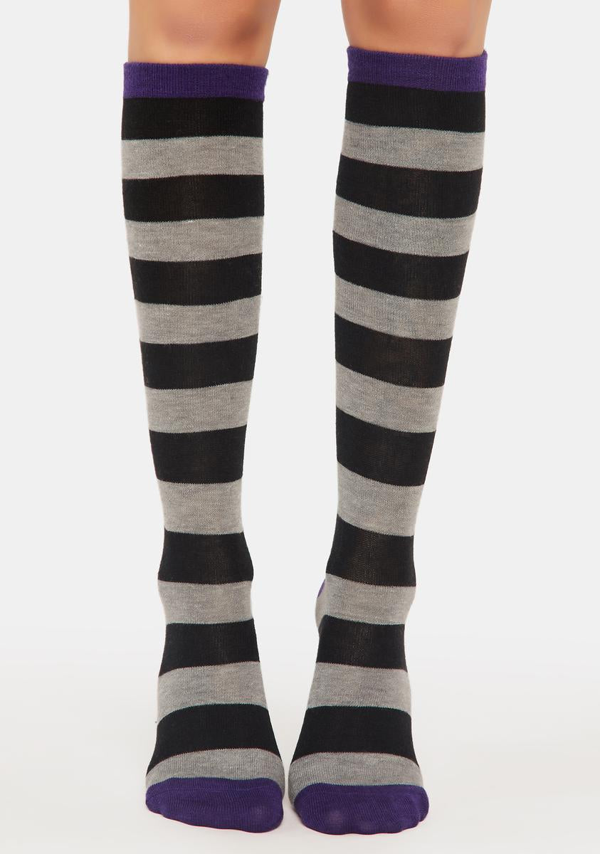 Shaded Stripes Cashmere Blend Knee High Socks MeMoi,New Products : American Fashion Style Bags On Sale Shaded Stripes Cashmere Blend Knee High Socks MeMoi,New Products : American Fashion Style Bags On Sale