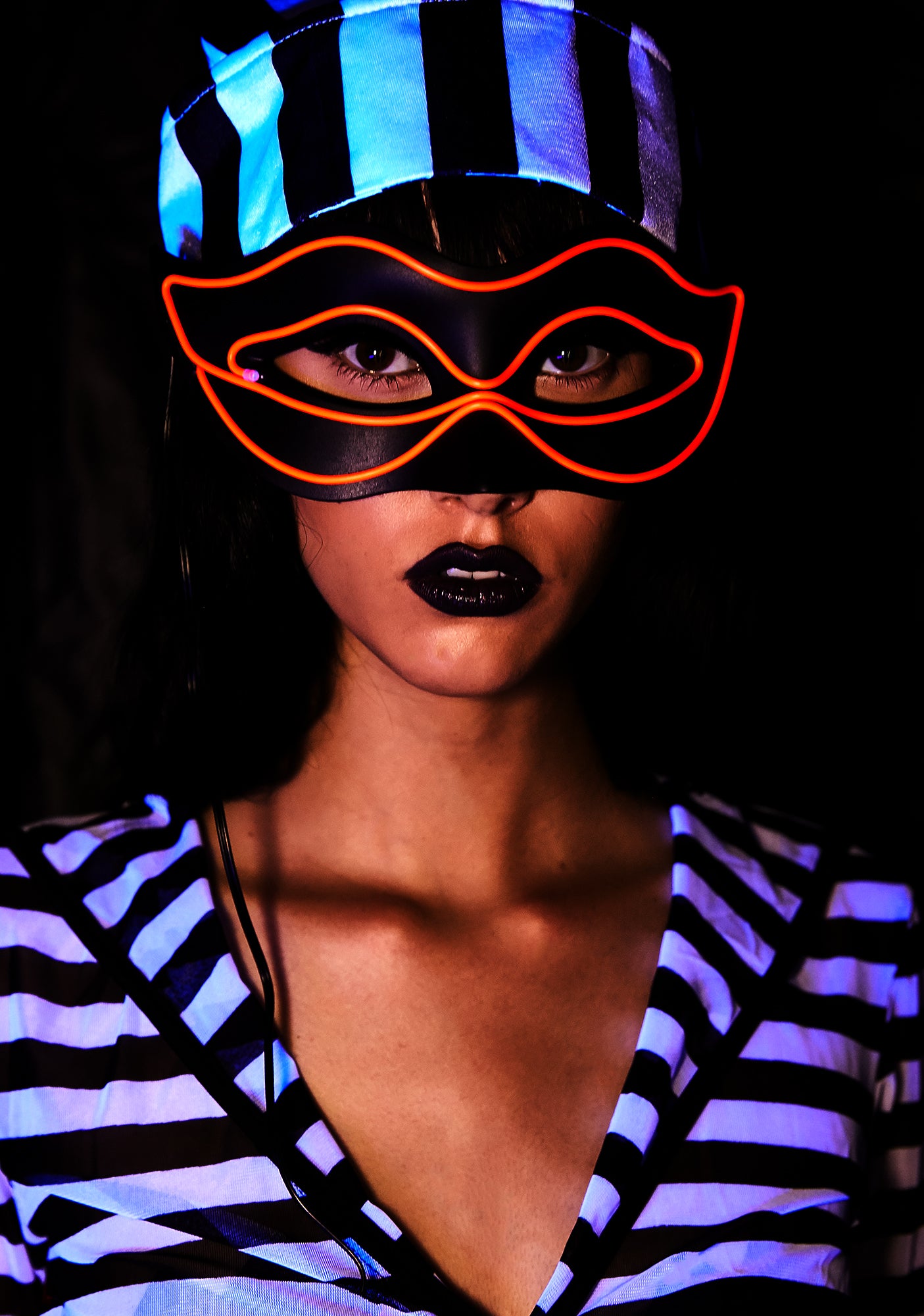 Distri Face Light Up Mask Red Halloween – Dolls Kill