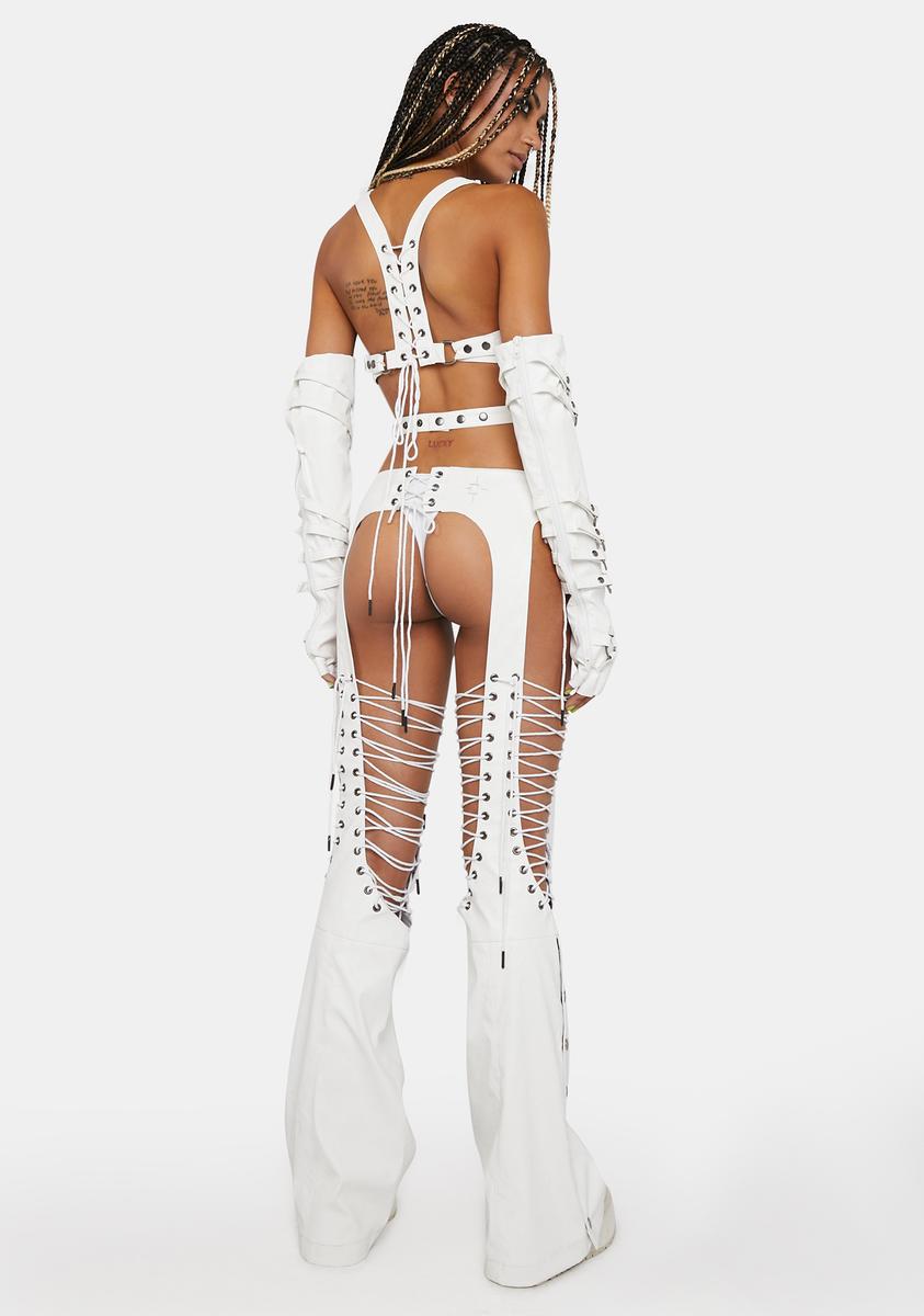 Darker Wavs Vegan Leather Lace Up Chaps