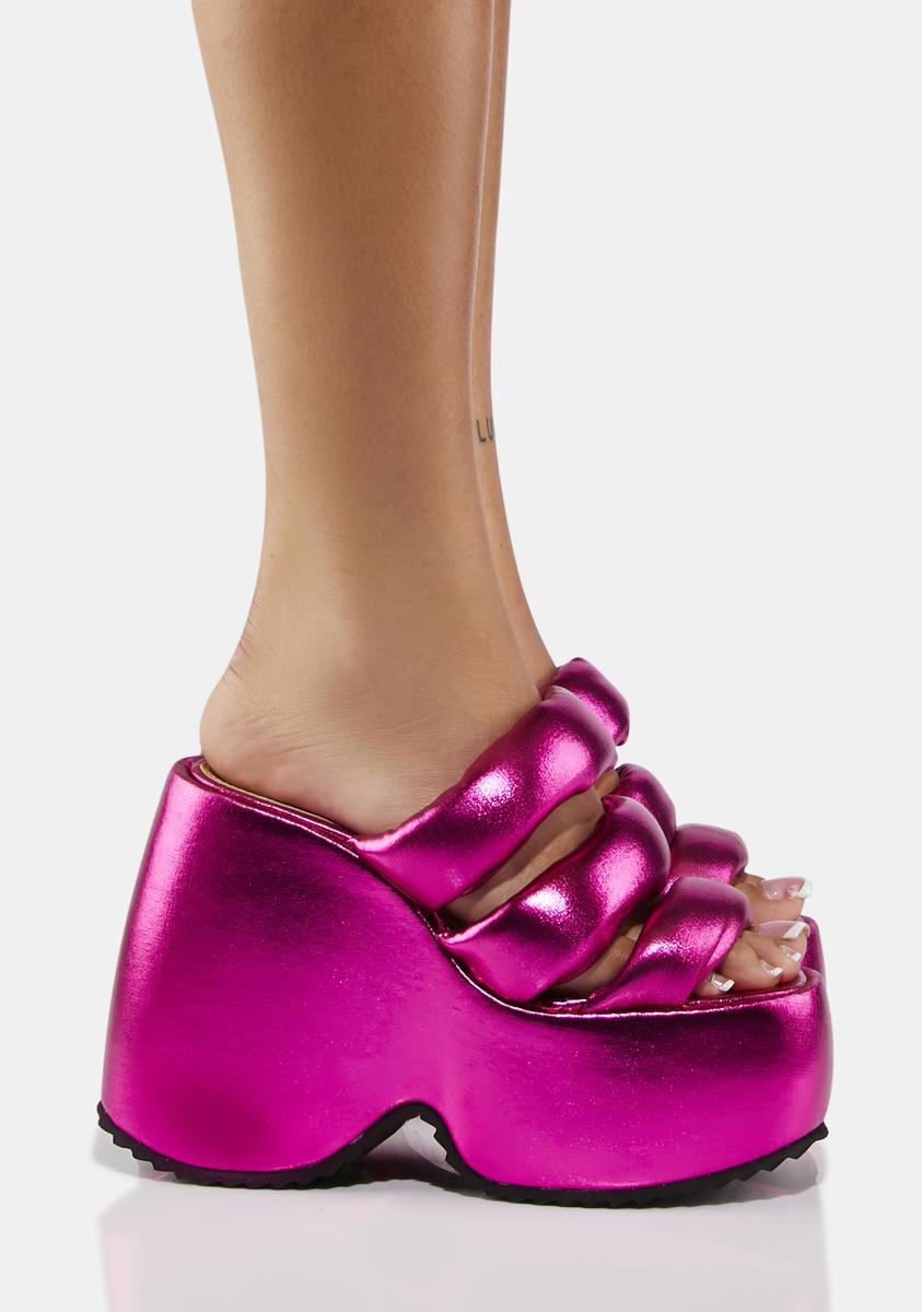 Fuchsia platform deals sandals