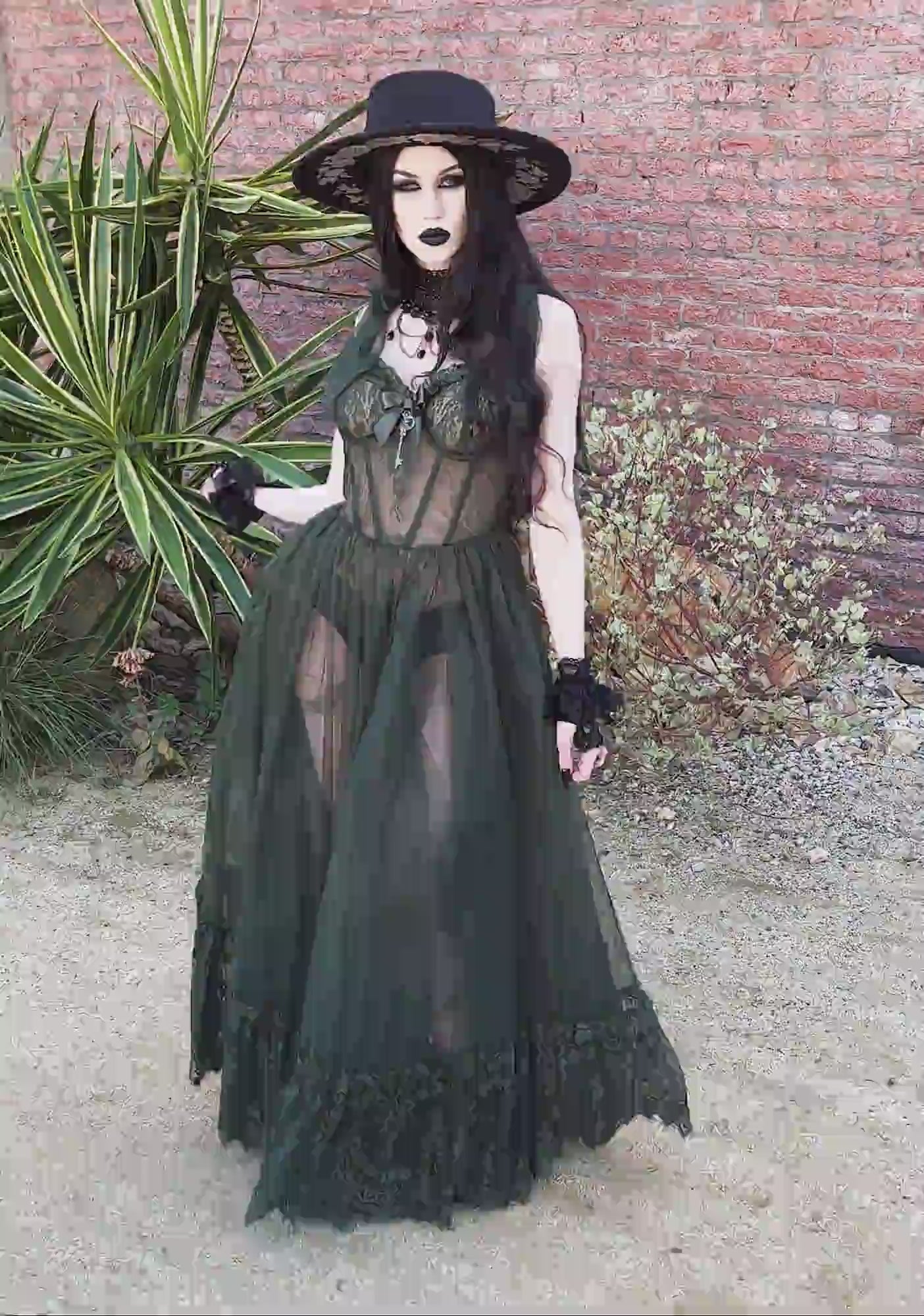 Dance With Death Sleeveless Maxi Dress