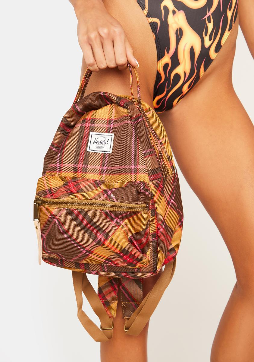 Herschel Plaid Mini Backpack