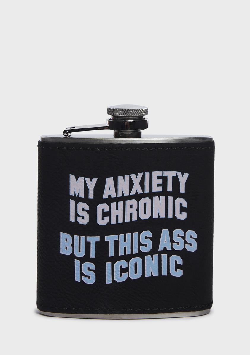 Anxiety Is Chronic Flask Femfetti,All Products : American Fashion Style Bags On Sale