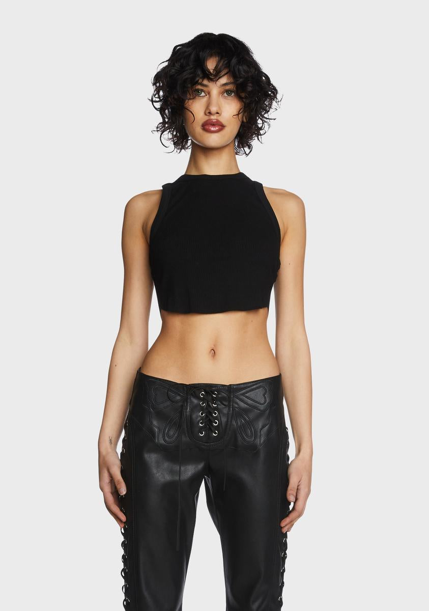 Black Racerback Crop Tank Top Pretty Garbage,New Products : American Fashion Style Bags On Sale Black Racerback Crop Tank Top Pretty Garbage,New Products : American Fashion Style Bags On Sale