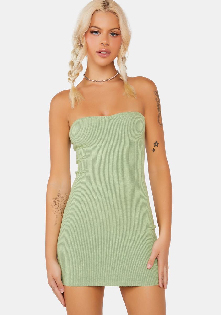 Edikted Ribbed Knit Mini Tube Dress