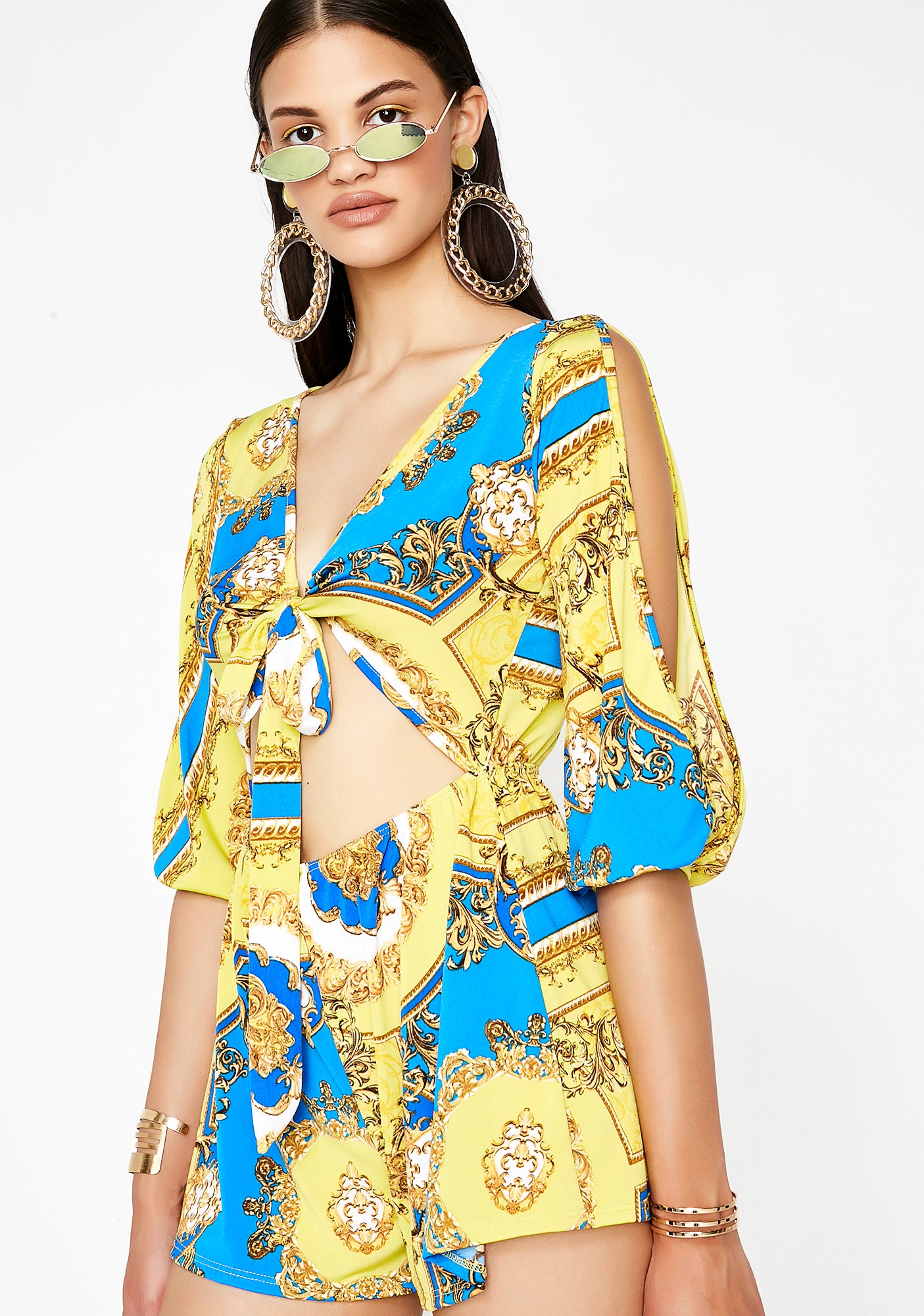Flashier The Better Cutout Romper – Dolls Kill