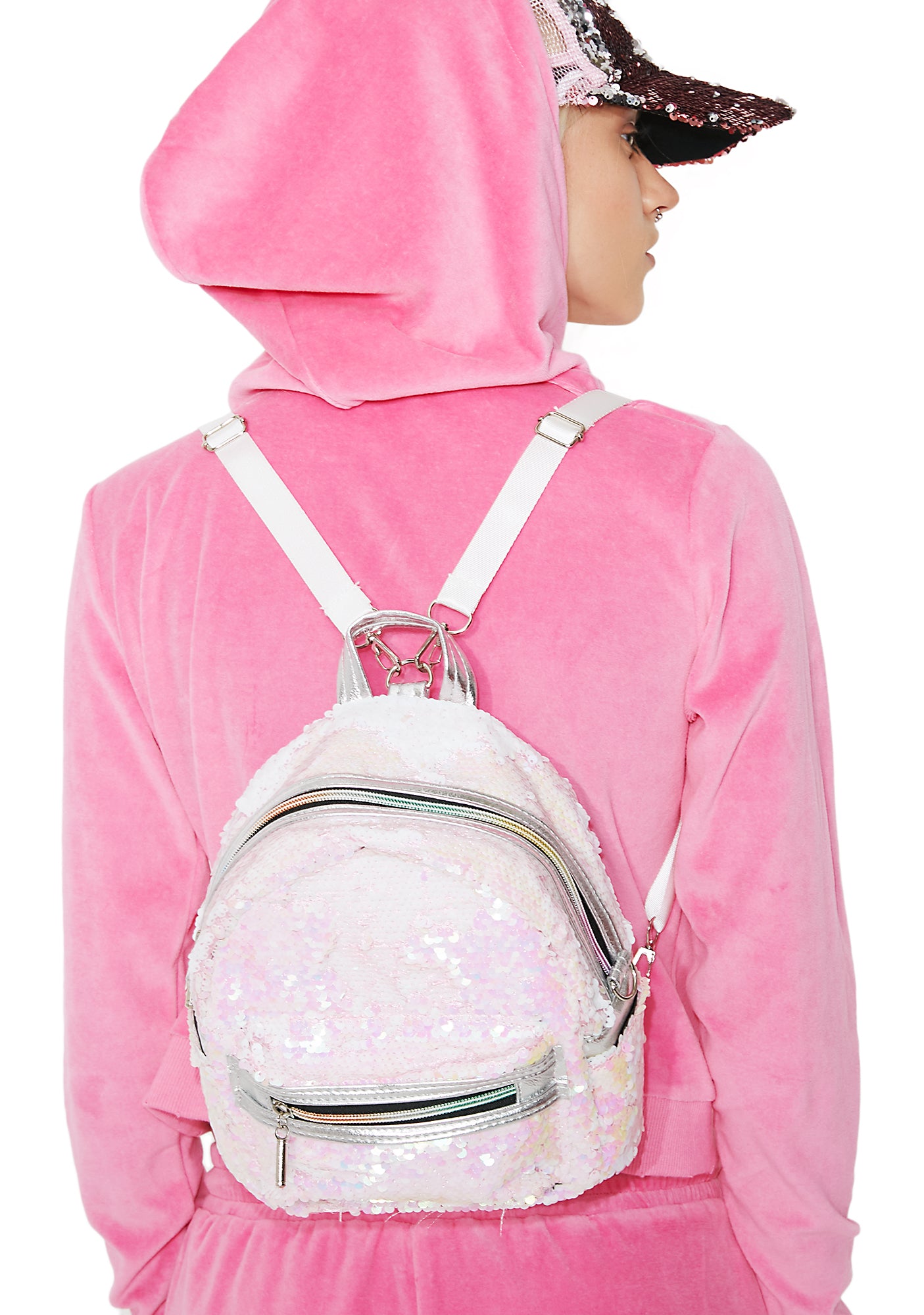 iridescent sequin mini backpack Iridescent Sequin Mini Backpack – Dolls Kill