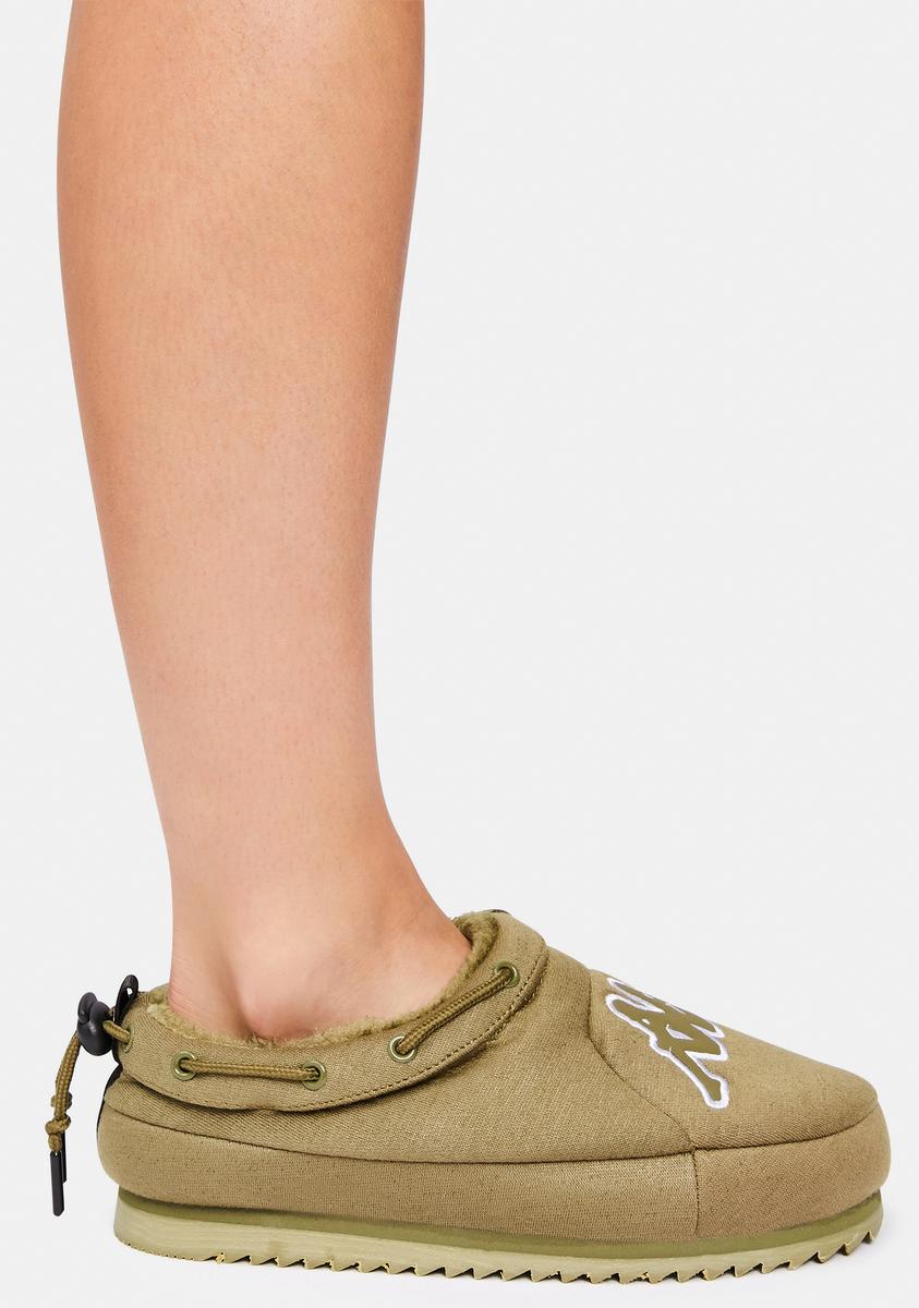 Kappa Olive Logo Tasin Sneaker Mules – Dolls Kill