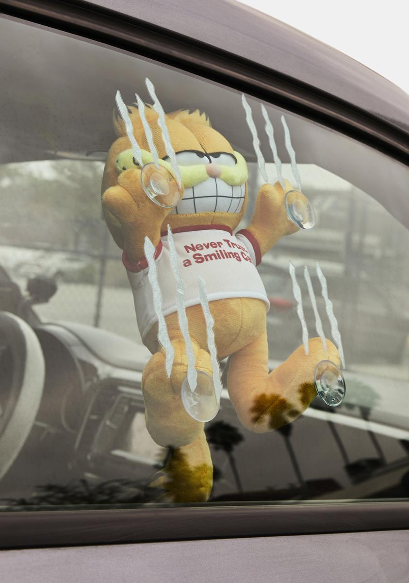 Dolls Kill X Garfield Car Plushie Window Clinger- Orange