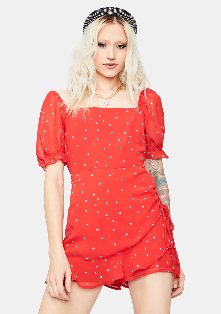 Bye Bye Birdie Polka Dot Wrap Romper,All Products : American Fashion Style Bags On Sale