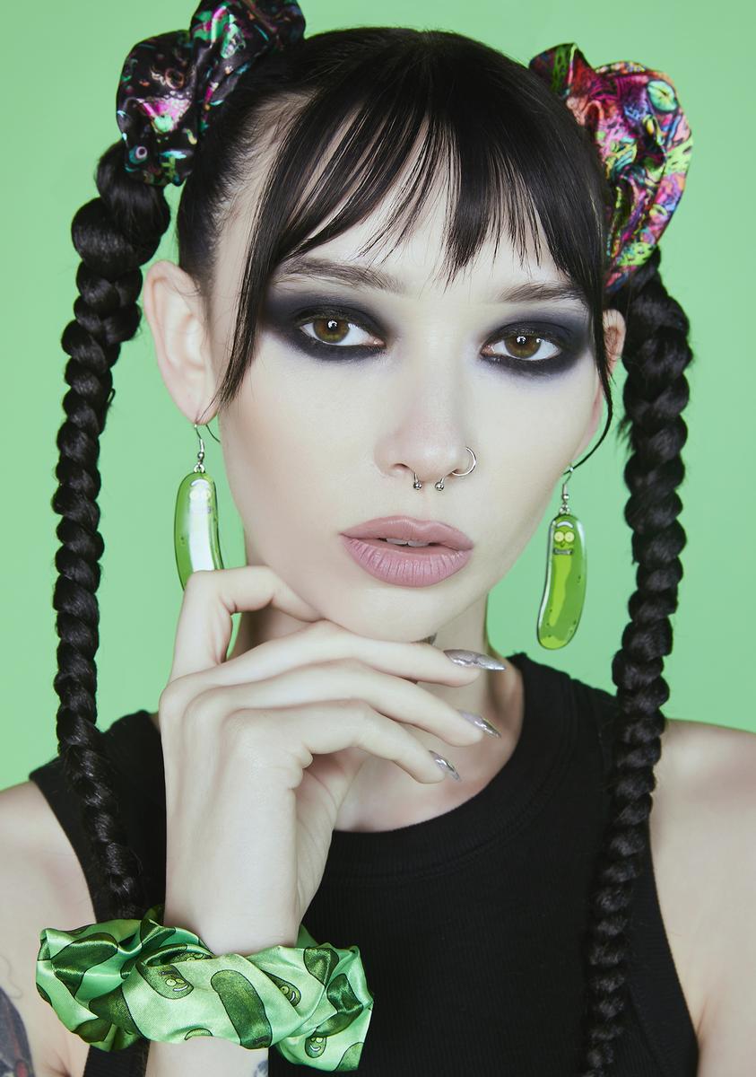 Dolls Kill x Rick & Morty Graphic Satin Scrunchy Set - Multi