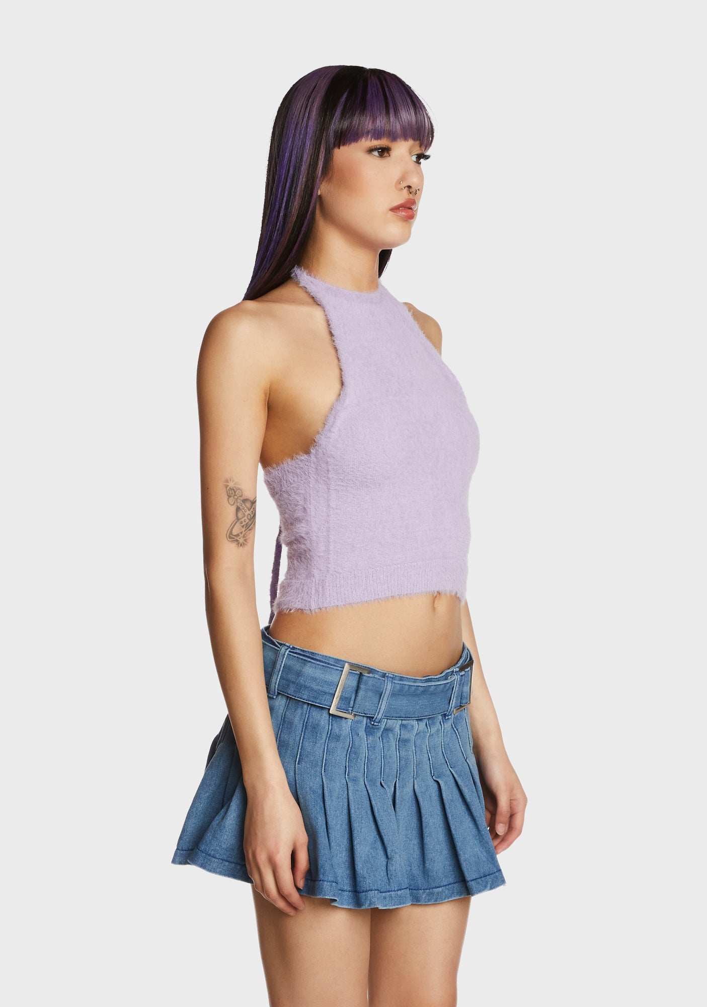 Osaka Crop Top - Purple main image 1